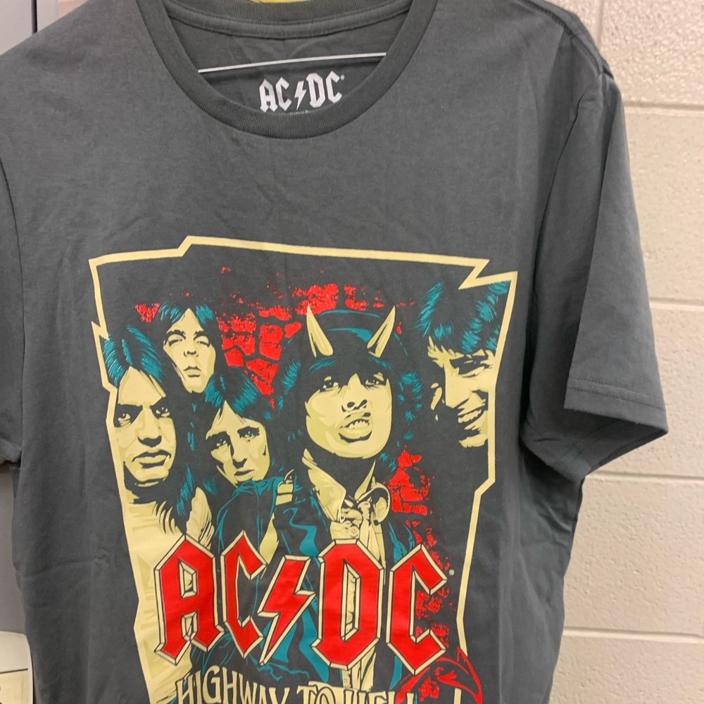 Grey AC/DC one sided Concert t-shirt. New